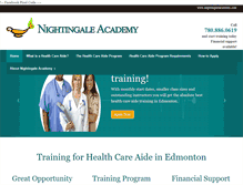 Tablet Screenshot of nightingaleacademy.com